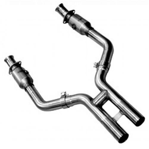 Приемные трубы H-Pipe с кат. для Mustang GT 4.6L, 2005-2010, 2.5'' x 2.5''
