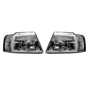 Фары головного света для Ford F150 04-08  - Clear / Chrome