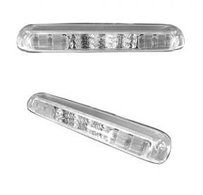 GMC & Chevy 14-17 Sierra & Silverado (3rd GEN) - Red LED 3rd Brake Light Kit w/ White LED Cargo Lights - Clear Lens