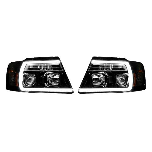 Фары головного света для Ford F150 04-08  - Smoked / Black