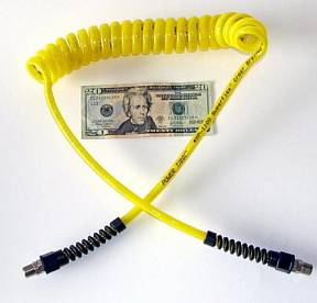 Hose, High Pressure, Ballistic, Coiled, 10 feet x 1/4" ID