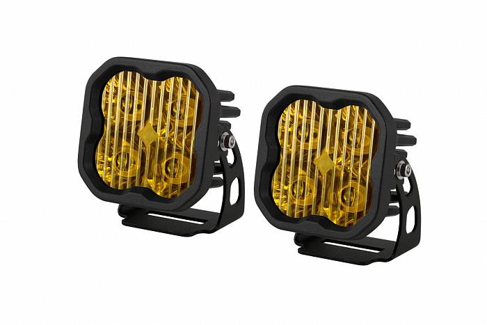 Янтарные LED-фары SS3 Sport, водительский свет с янтарной подсветкой 2 шт 