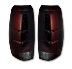 Chevy Avalanche 07-13 LED TAIL LIGHTS - Red Smoked Lens