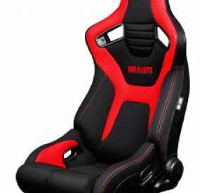 Спортивные сиденья анатомические серии Elite-R черно-красные 