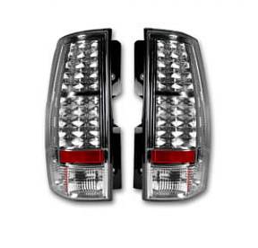 Chevy & GMC Tahoe, Yukon, Suburban, Denali 07-11 LED TAIL LIGHTS - Clear Lens