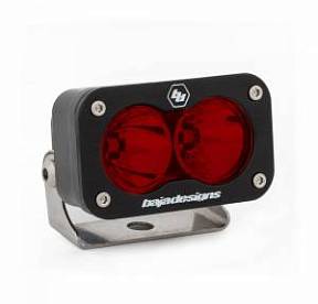 Светодиодная фара с красными линзами (Spot) серии S2 Sport 