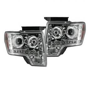 Фары головного света для Ford F150 |RAPTOR 2009-14 - Clear / Chrome