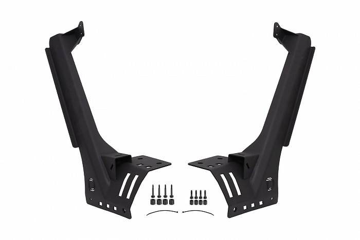 Кронштейны для монтажа LED-балок SS5 CrossLink над лобовым стеклом Jeep JL Wrangler