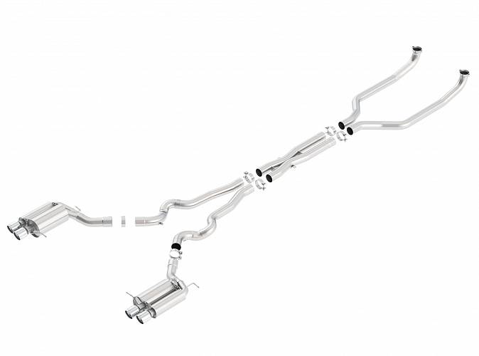 ВЫХЛОПНАЯ СИСТЕМА CAT BACK M6 F12 V8-4.4 (TWINTURBO) ’14-’15, ЗВУК S-TYPE — НАСАДКА №47