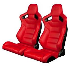 Спортивные красные сиденья анатомические серии Elite 