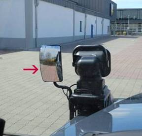 Зеркало сферическое правое для консоли крыла Mercedes G