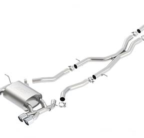 ВЫХЛОПНАЯ СИСТЕМА CAT BACK M3 F80 И M4 F82 L6-3.0 (TWINTURBO) ’15-, ЗВУК S-TYPE — НАСАДКА №18