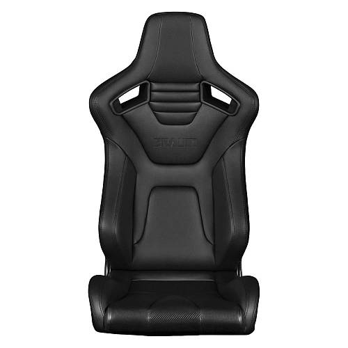 Спортивные сиденья анатомические серии Elite-X Series Fixed Back Sport Seat - Black Leatherette (Black Stitching)