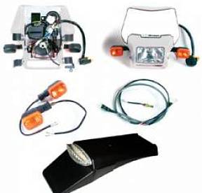 EZ Mount Kick LED, White Dual Sport Kit Baja Designs