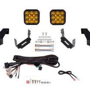 Комплект янтарных LED-модулей SS5 Sport CrossLink на бампер Jeep Wrangler, водительский свет