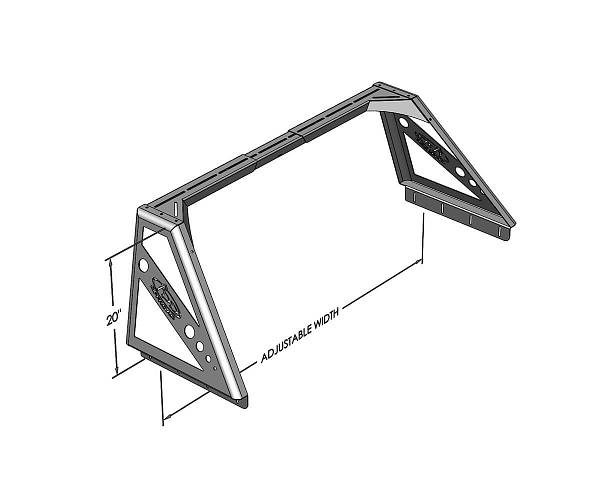 Дуга в кузов пикапа Sport Bar универсальная 20" Style Rax