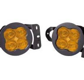 Комплект противотуманных янтарных LED-фар SS3 SAE Max MS с кронштейнами