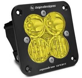 Врезная светодиодная фара (Driving/Combo)  янтарного свечения Squadron Sport