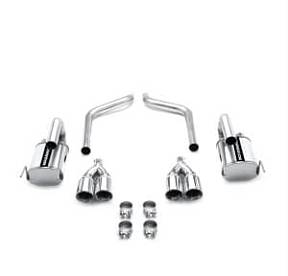Magnaflow 15886 Chevrolet Corvette, 6.0L, 6.2L, Quad Exit, Stainless Axle Back