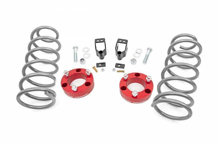 Лифт-комплект подвески 3'' (X-REAS) для Toyota 4Runner, красные проставки