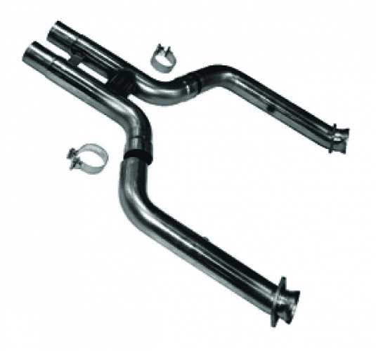 Приемные трубы H-Pipe без кат. для Mustang GT 5.0L 4V, 2011-2014, 3'' x 2.75''
