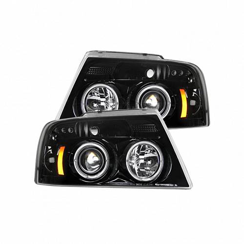 Фары головного света для Ford F150 2004-08  - Smoked / Black
