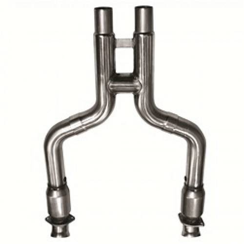 Приемные трубы H-Pipe с кат. для Mustang GT 4.6L, 2005-2010, 3'' x 3''