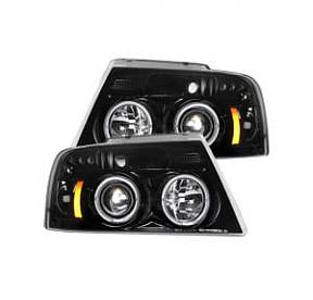 Фары головного света для Ford F150 2004-08  - Smoked / Black