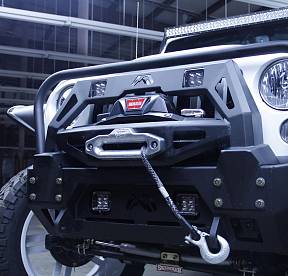 Защита для бампера со столом под лебедку FMJ