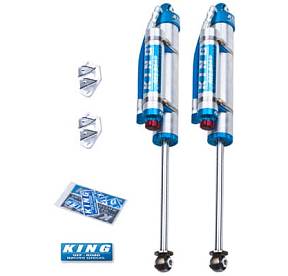 Амортизаторы KING задние для JEEP XJ CHEROKEE 1984-2000 2,5 , с ресивером закреплённым на корпусе, с регулировками, лифт подвески  3"-4"