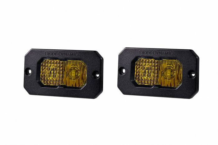 Врезные желтые LED-модули SS2 Pro с янтарной подсветкой, комбинированный свет