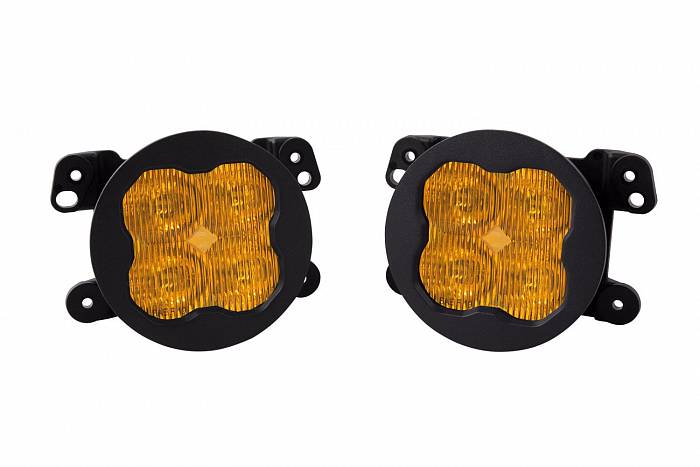 Комплект противотуманных янтарных LED-фар SS3 SAE Max M с кронштейнами