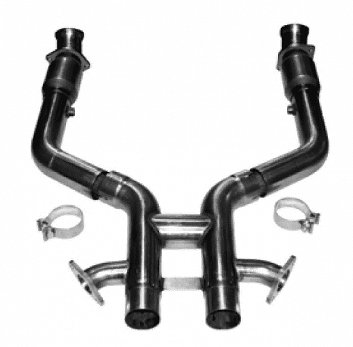 Приемные трубы H-Pipe для Mustang Boss 302/Laguna Seca, 3'' x 2.75'', с кат. Green