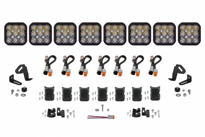 LED-балка SS5 Pro Universal 8 модулей, белый водительский свет