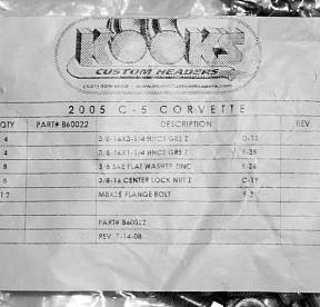 Набор торцевых болтов для выпускного коллектора