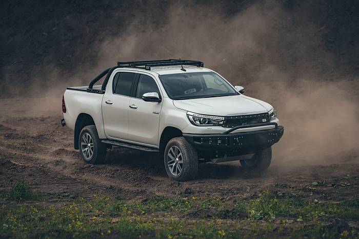 Багажник Raizer-S для Toyota Hilux Revo 2015+, покрытие Raptor