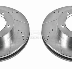 POWERSTOP ТОРМОЗНОЙ ДИСК ПЕРЕДНИЙ ПЕРФОРИРОВАННЫЙ СЛОТИРОВАННЫЙ JBR735XPR LEXUS / TOYOTA