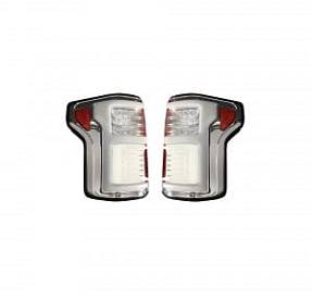 Ford F150 15-17 & RAPTOR 17-18 (Replaces OEM LED Style Tail Lights w Blind Spot Warning System) OLED TAIL LIGHTS - Clear Lens