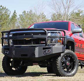 2014-2015 Chevy 1500 Winch Bumper w/ Full Grill Guard Bare