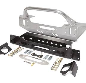 Бампер передния для Jeep JK с площадкой под лебёдку алюминиевый от GenRight