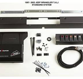 TJ Switch Panel 6 Switch Dual 97-02 Wrangler TJ Blue sPOD