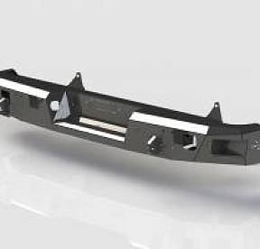 Задний силовой бампер BMS PRO-Line для Toyota Tundra 2007-13, покрытие Line-X