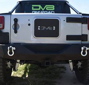 Steel Mid Rear Bumper 04 for 07-17 Jeep Wranglers