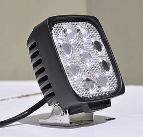 5" Square Off road Light 27W Spot 3W LED Black