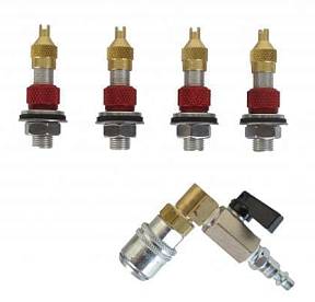 Набор для подкачки колес (4 клапана)