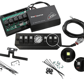 JK Switch Panel 6 Switch W/Air Gauge 09-17 Wrangler JK Blue sPOD