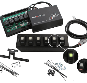 JK Switch Panel 6 Switch Dual 07-08 Wrangler JK Red sPOD