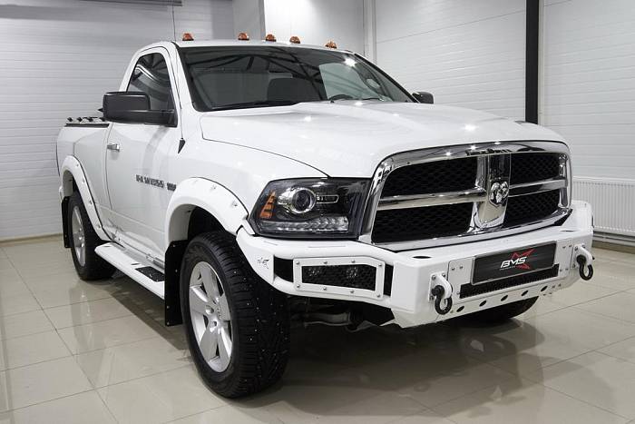 Передний силовой бампер BMS Alfa для Dodge Ram 2009-18, полимерное покрытие