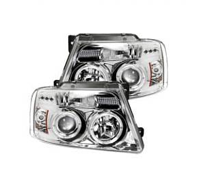 Фары головного света для Ford F150 2004-08  - Clear / Chrome