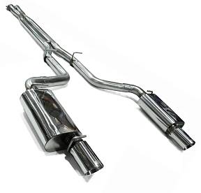 Cat Back система для гоночных авто ø 3'' с глушителями и насадками